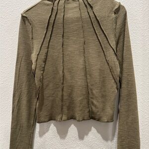 Olive Green Women's Top